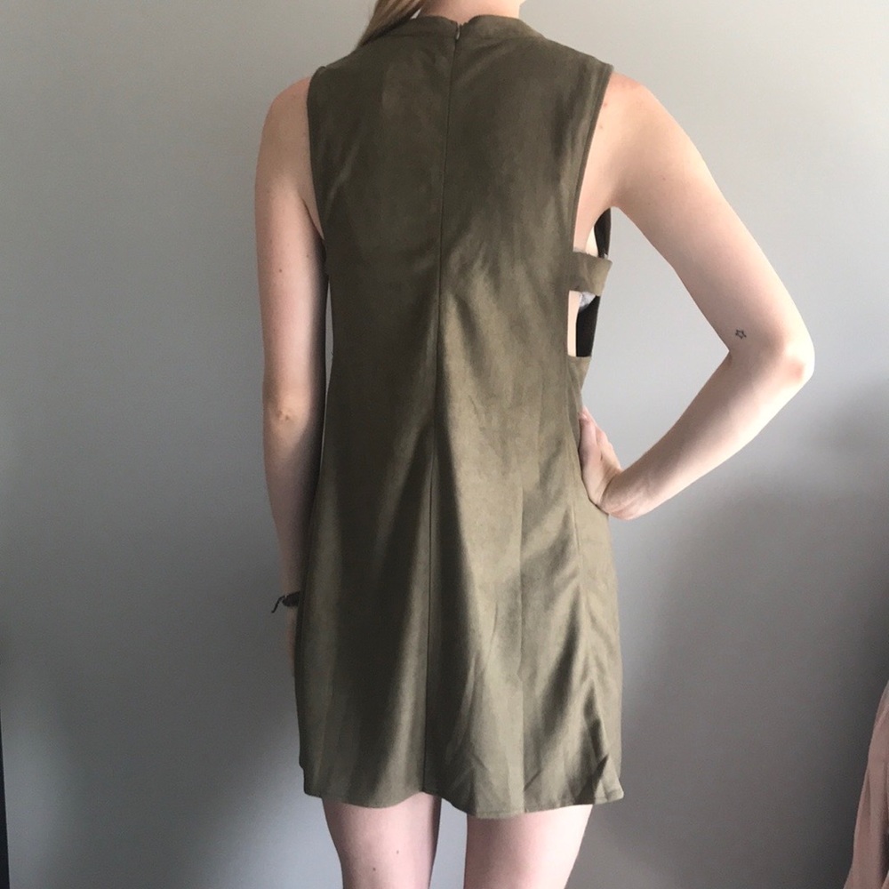 Suede Shift Dress NWT - Picture 4 of 6